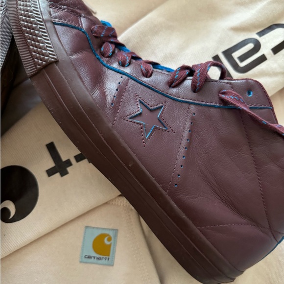 Converse One Star Pro Mid Shoes Deep Bordeaux RARE & GETTING RARER!!! - Picture 11 of 16